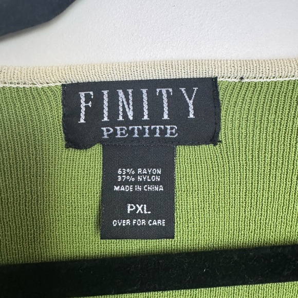 Finity Green and Cream Striped cardigan - Picture 4 of 5